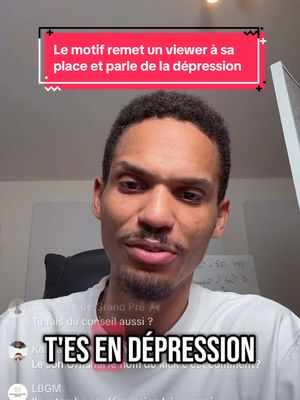 Le motif remet un viewer à sa place et parle de sa dépression #tiktok #pourtoi #lemotif #depressionlemotif #depression #oceane #motif #oceanelemotif 