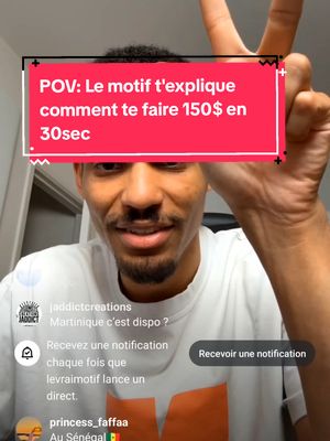 Lemotif t'explique comment te faire 150$ en 30sec. #lemotif #levraimotif #oceane #clipfarm #clips #business #hustle 