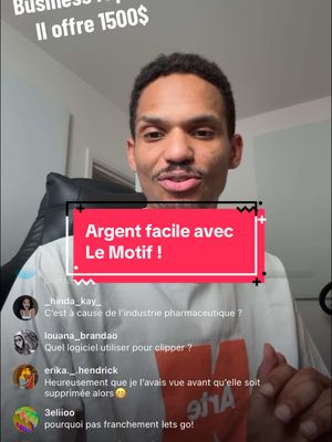Clip farm • argent facile  Go voir son live sur insta ! #Lemotif #clipfarm #argentfacile #10k #Tiktok #insta #pourtoi #lemotifoceane #lemotifmusic 