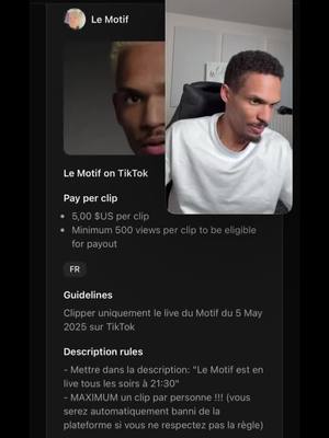 Le motif est un live tous les soirs à 21h30@Le Motif #TikTok #PourToi 