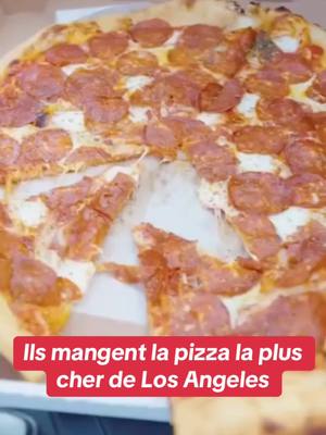 Ils mangent la pizza la plus cher de Los Angeles #joyca #tiktokvideoviral #youtubeur #pizzalapluscher @JoycaLeDelire
